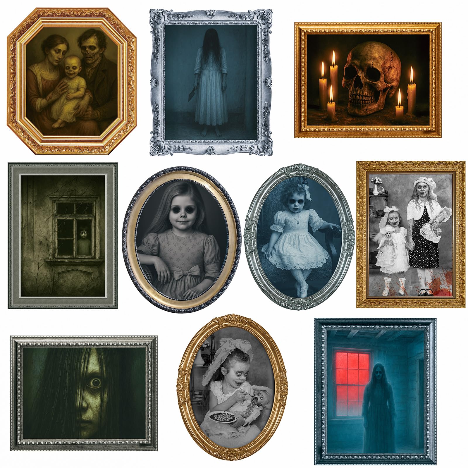 Amazon.com: Halloween Decorations Indoor Scary Wall Decor, 10Piece